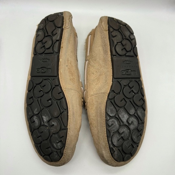 Ugg Dakota Suede Tan Moccasin Loafers - Picture 8 of 9